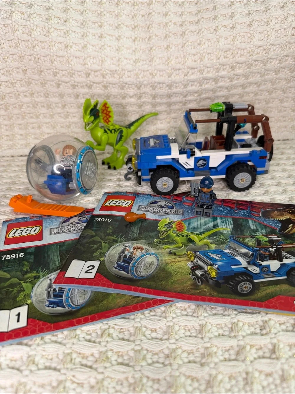 LEGO Jurassic World Dilophosaurus Ambush 75916 RETIRED RARE No Box